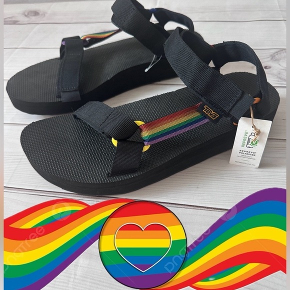 TEVA Universal Midform Pride Sandals | Men’s 11 | NWT Rainbow LGBTQ Comfortable main image 2